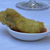 Complimentary starter   at Ristorante Da Mario alla Fava in Venice