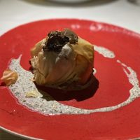 Beetroot in filo   at Ristorante Da Mario alla Fava in Venice