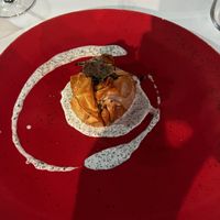 Beetroot parcel with pistachios cream  at Ristorante Da Mario alla Fava in Venice