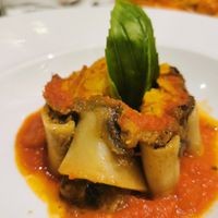 Paccheri ripieni at Ristorante Da Mario alla Fava in Venice