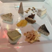 Vegan cheeses and jam  at Ristorante Da Mario alla Fava in Venice