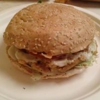 quinoa burger at Il Vegano Bistrot in Florence
