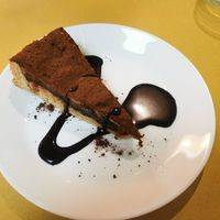 Amazing chocolate cake at Il Vegano Bistrot in Florence