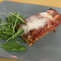 Lasagna with seitan ragout at Il Vegano Bistrot in Florence