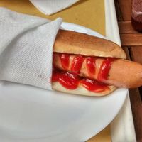 Hot dog at Il Vegano Bistrot in Florence