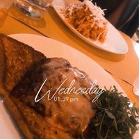 Tagliatelle with seitan ragù and eggplant parmigiana   at Il Vegano Bistrot in Florence