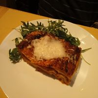 Lasagne at Il Vegano Bistrot in Florence