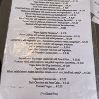 Menu  at Il Vegano Bistrot in Florence