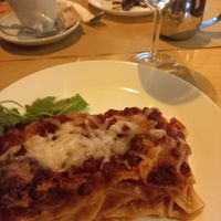 Lasagna at Il Vegano Bistrot in Florence