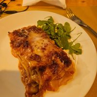 Lasagna at Il Vegano Bistrot in Florence