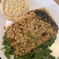 crumble of tempeh and potato  at Il Vegano Bistrot in Florence