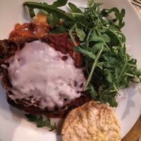 parmigiana di melanzane at Il Vegano Bistrot in Florence