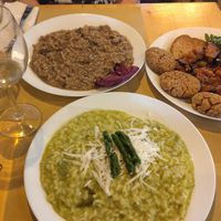 Risottos and croquettes at Il Vegano Bistrot in Florence