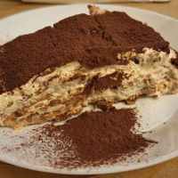 Tiramisu at Il Vegano Bistrot in Florence