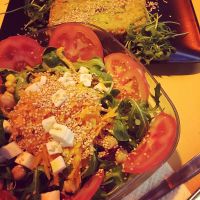 Lunch stop with warm quinoa salad at Il Vegano Bistrot in Florence