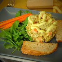"Chicken" salad at Il Vegano Bistrot in Florence
