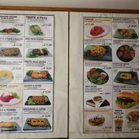 Menu outside at Il Vegano Bistrot in Florence