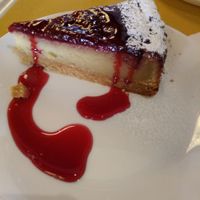 Cheesecake at Il Vegano Bistrot in Florence