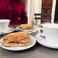 delicious chocolate croissant!  at Il Vegano Bistrot in Florence