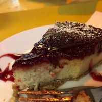 Cheesecake at Il Vegano Bistrot in Florence