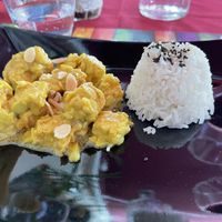 Tempeh curry at Amaranto in Ravenna