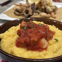 Gulash di seitan con polenta gialla   at Amaranto in Ravenna