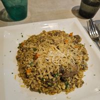 Porcini mushroom risotto at Amaranto in Ravenna
