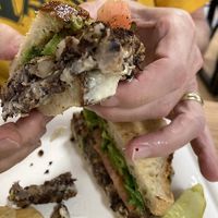 Black bean burger  at Two Cafe and Boutique in Chagrin Falls