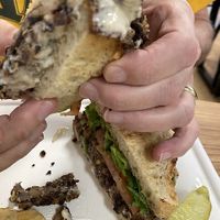 Black bean burger  at Two Cafe and Boutique in Chagrin Falls