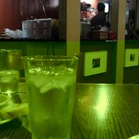 view from our table....bad. Need to block the back of machines from view.  at Soup Spoon Cafe in Lansing