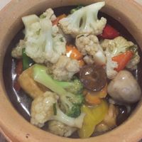 bean curd steamed veg in clay pot at Tib Restaurant - Phan Ke Binh in Ho Chi Minh City
