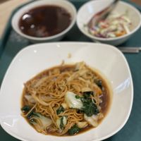Stew Yee Mee with complimentary soup & salad at Kampung Senang EcoHarmony Cafe 轻安地球村 in Central Singapore