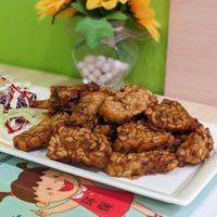 Vegan Tempeh at Kampung Senang EcoHarmony Cafe 轻安地球村 in Central Singapore