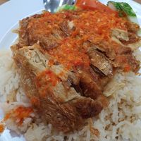 Chicken rice at Tanaka Vegetarian 田中素食 - Fajar in West Singapore