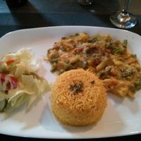 rice with vegetables and coconut creme at Tara Indian Dhaba in Weimar