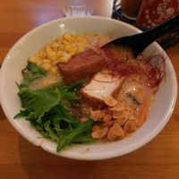 vegan ramen with extra roasted garlic at Tajima Ramen - Hillcrest in San Diego