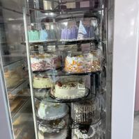 Eggless cakes on display (has dairy )  at Rashmi's Bakery in Brampton