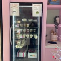 Freezer case for vegan section at Rashmi's Bakery in Brampton
