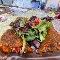 Quesadilla on flax bread  at Lov'n It Live in East Point