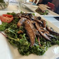 Portobello steak over kale   at Lov'n It Live in East Point