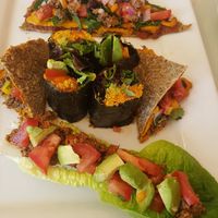 I got the sample, i enjoyed the bbq wrap ... all is full of flavors.   at Lov'n It Live in East Point