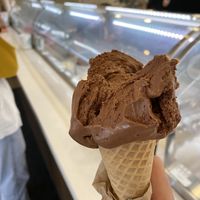 Vegan chocolate ice cream  at Mitchell's Ice Cream in Cleveland