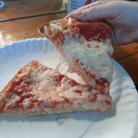 Two slices of pizza at Rise Pies in Boardman