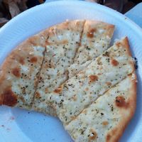 Veganized breadsticks! They usually use dairy cheese but added their vegan cheese for us instead at Rise Pies in Boardman