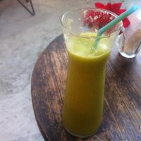 Detox smoothie at Blue Gate Cafe  in Chiang Mai