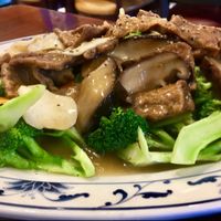 broccoli with mock beef at An Lac Hanh in South El Monte