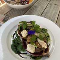 Garlic butter mushroom   at Greenhouse Cafe in Caloundra
