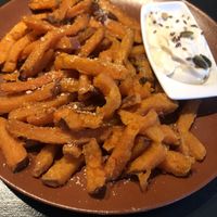 sweet potato fries at Vegan Inspiratsioon in Tallinn
