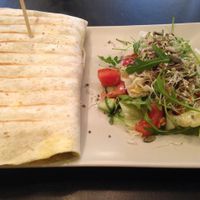 Veggie wrap w beetroot - kinoa - rice and mild soya-majo.
Filling and delicious ! at Vegan Inspiratsioon in Tallinn