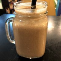 Snickers shake  at Vegan Inspiratsioon in Tallinn